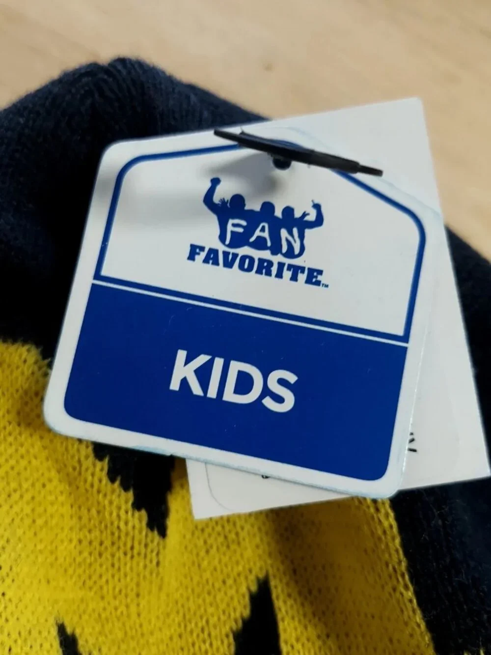 Michigan Wolverines Kids Hat Knit Roll Cuff Pom New Fan Favorite